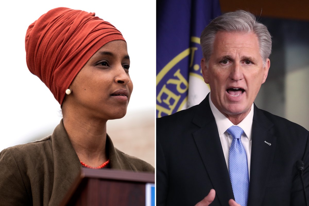 Reps. Ilhan Omar and Kevin McCarthy