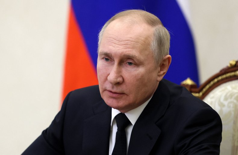 Vladimir Putin during security council meeting December