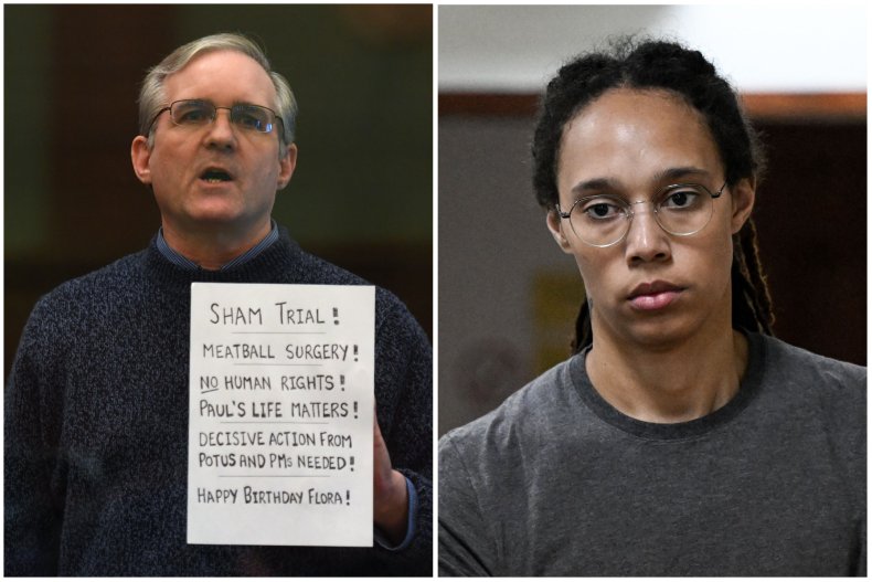 Split of Paul Whelan and Brittney Griner