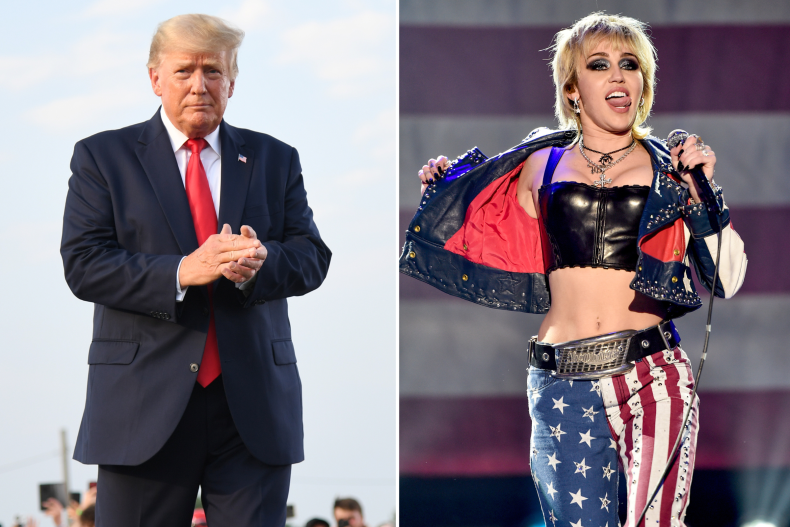 Donald Trump Rally Illinois Miley Cyrus NYE