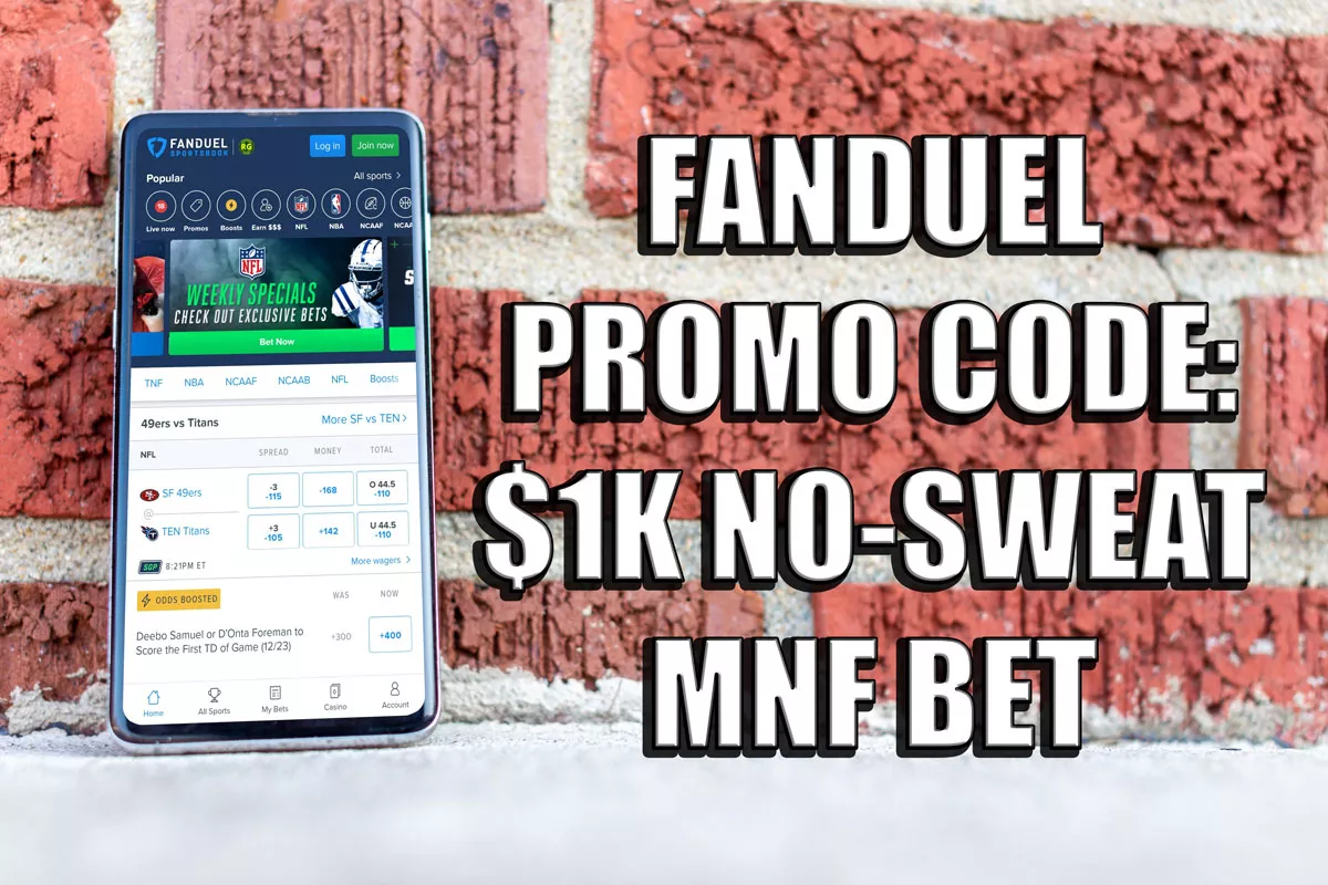 FanDuel promo code Patriots vs. Bears: Get no sweat first bet up to $1,000  on MNF in Week 7 