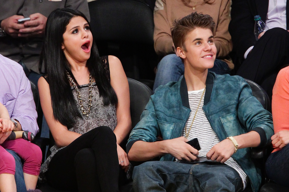 Selena Gomez Justin Bieber Spurs Lakers Game