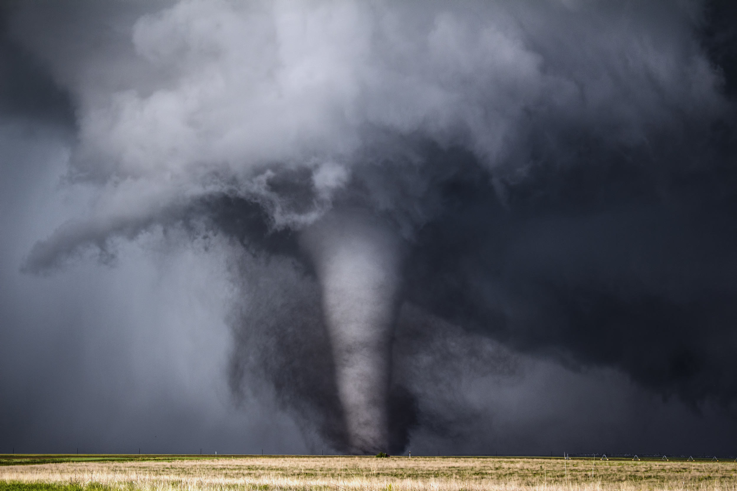 Cars Filmed Dodging Tornado As It Rips Across Texas Highway