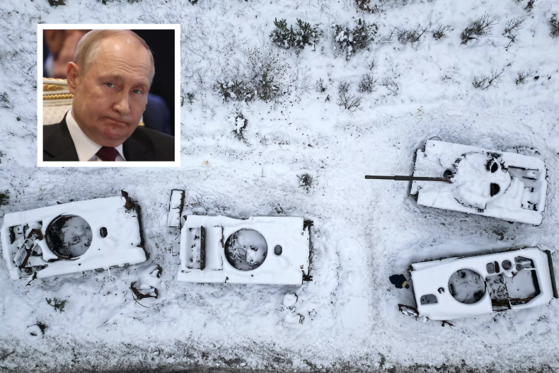 Putin và những chiếc xe tăng trống rỗng của Nga