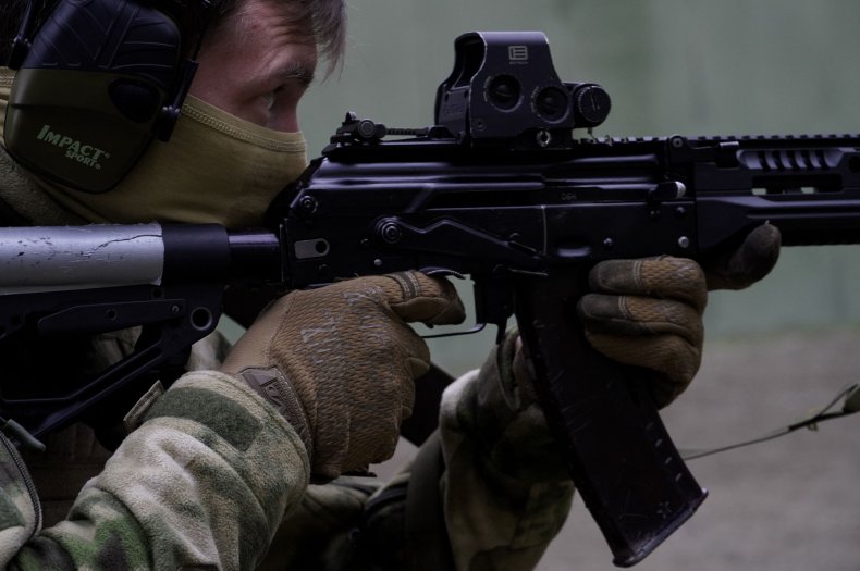 Pelatihan tentara Rusia di Chechnya untuk Ukraina