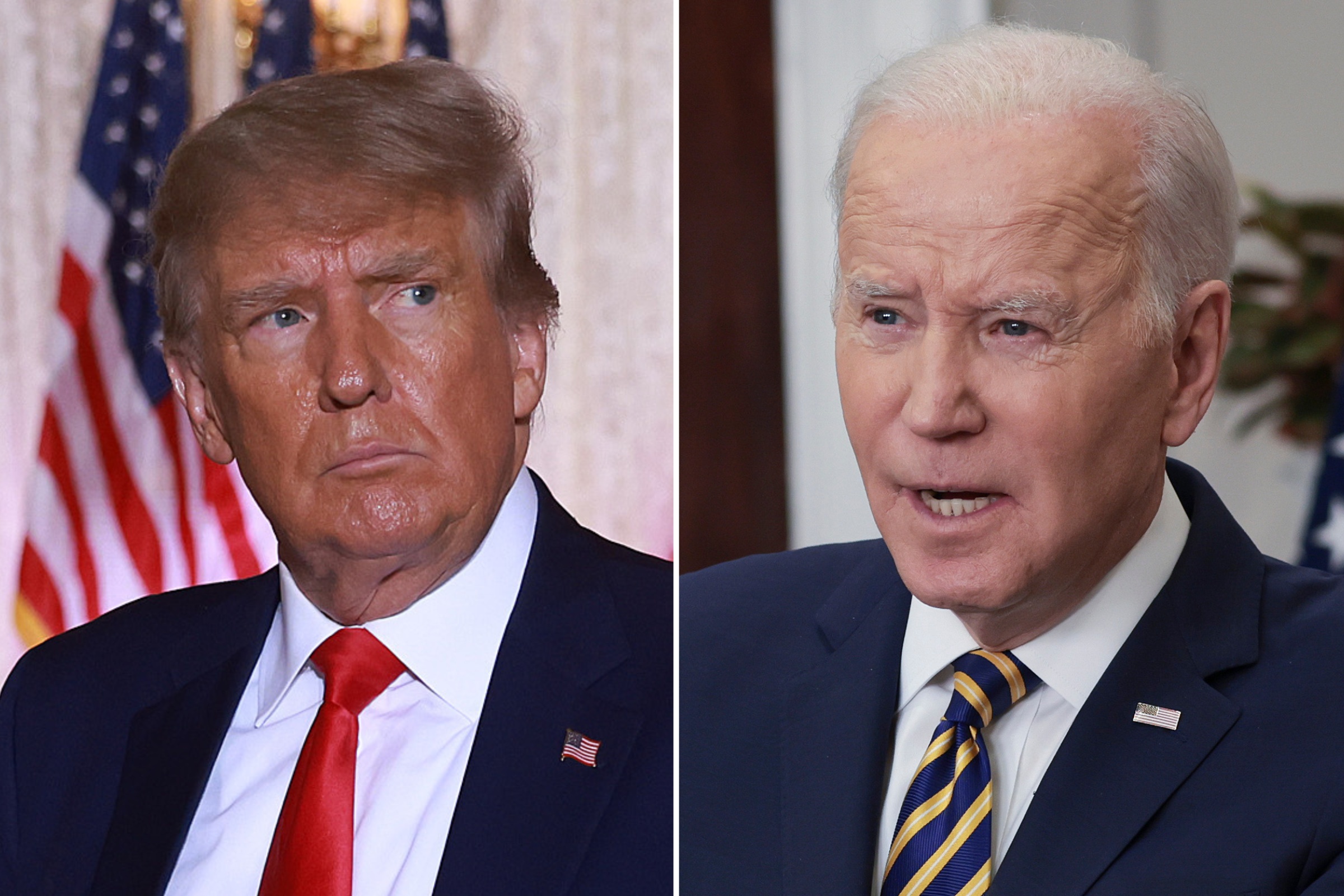 Poll Shows Americans Don't Want Trump Rematch as Biden Mulls 2024 Run