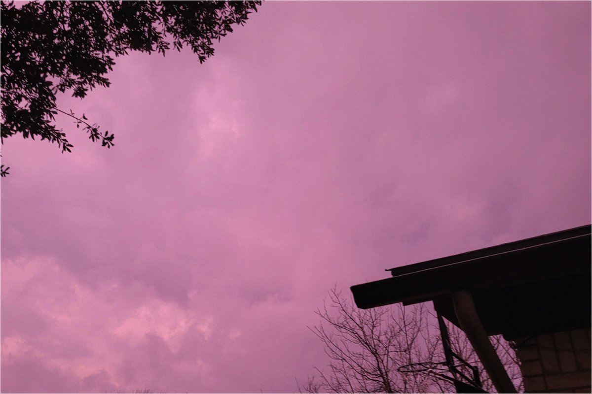 pink sky in dallas
