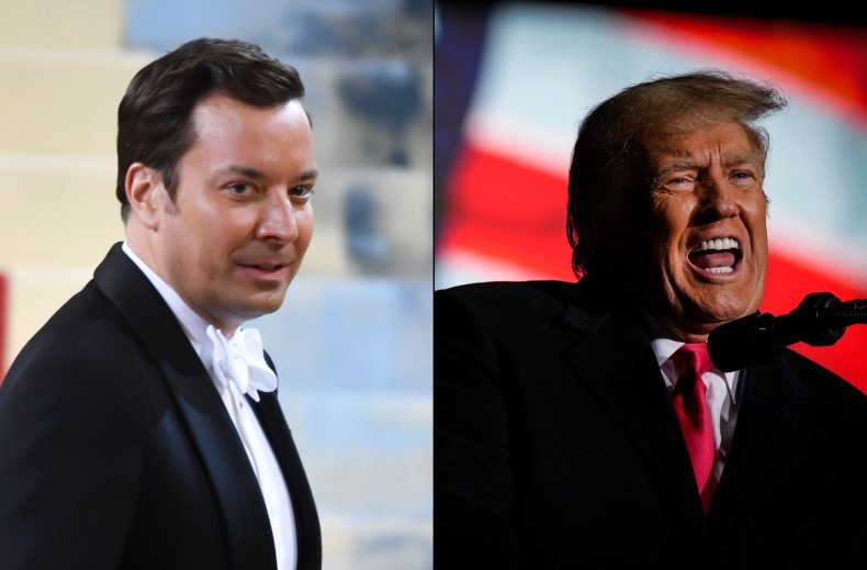 Jimmy Fallon and Donald Trump comp