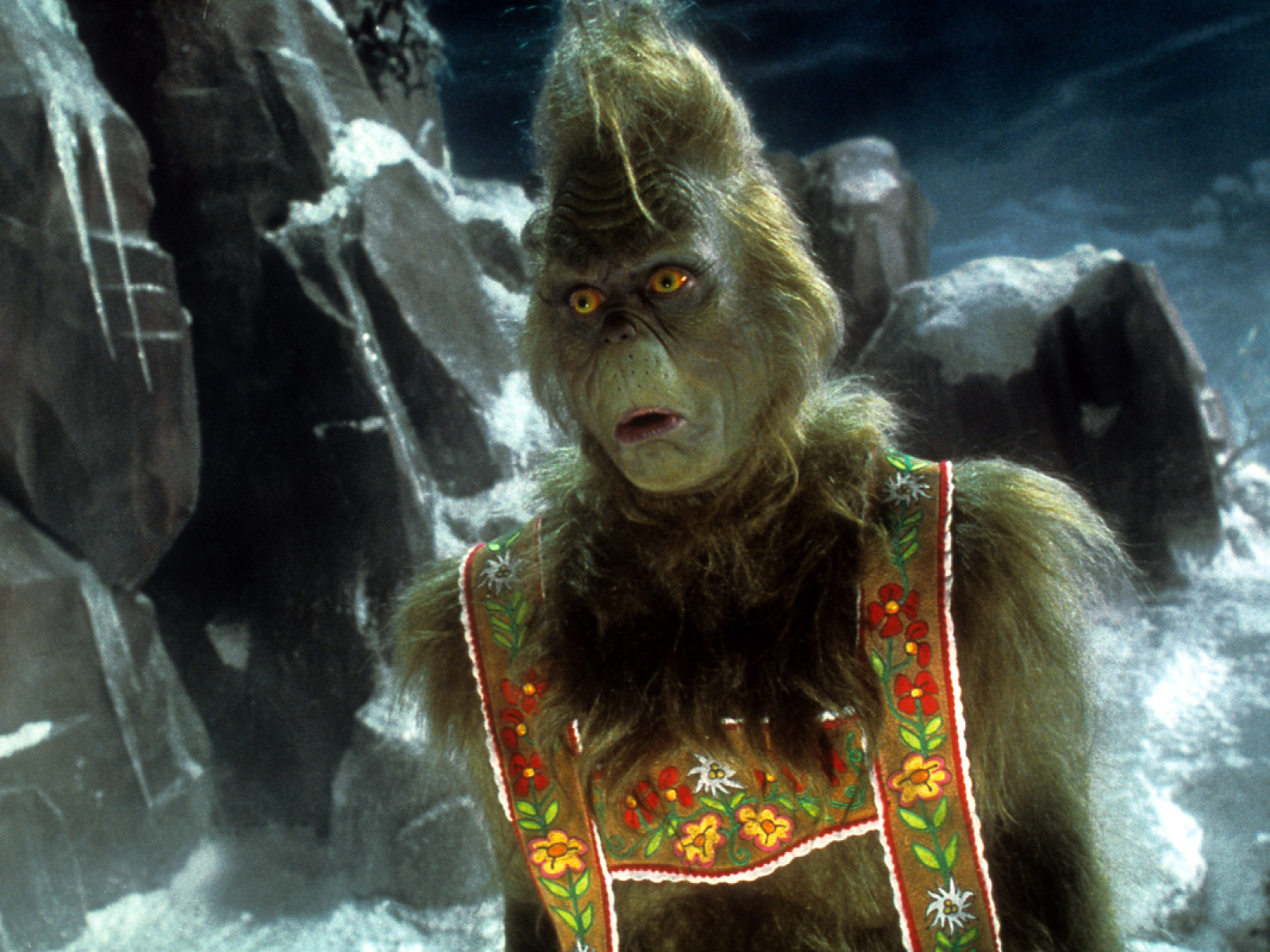 Did you know in the live action movie, the Grinch suit was made