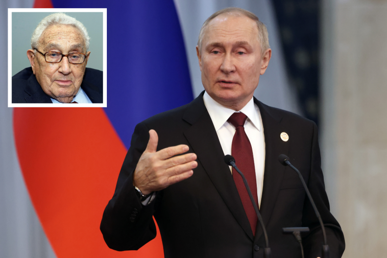 Vladimir Putin và Henry Kissinger