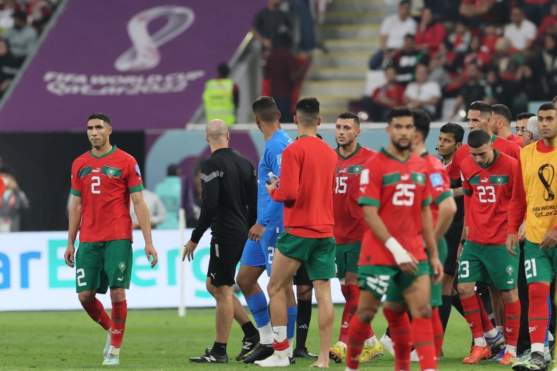 Morocco team at the World Cup