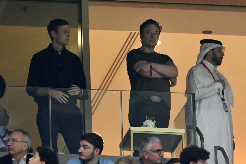 Musk and Kushner at the World Cup