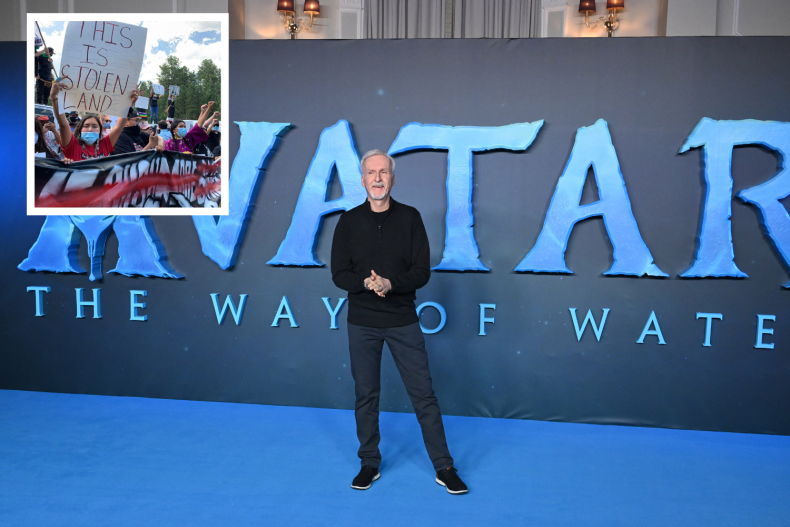 James Cameron at one "avatar" premiere