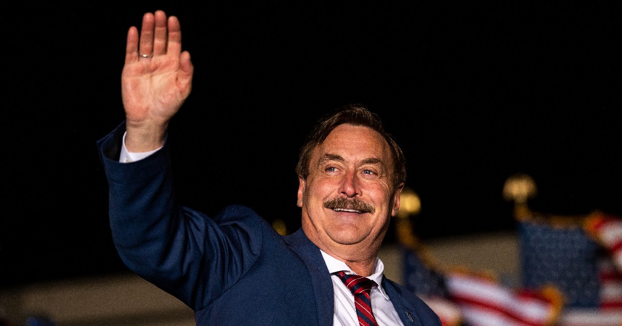 Mike Lindell Cut Off Mid-Sentence by His Own Attorney During Broadcast Mike Lindell Cut Off Mid-Sentence by His Own Attorney During Broadcast