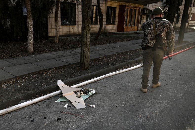 Downed Russian drone