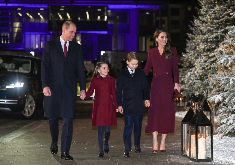 Wales Family Attend Royal Carols