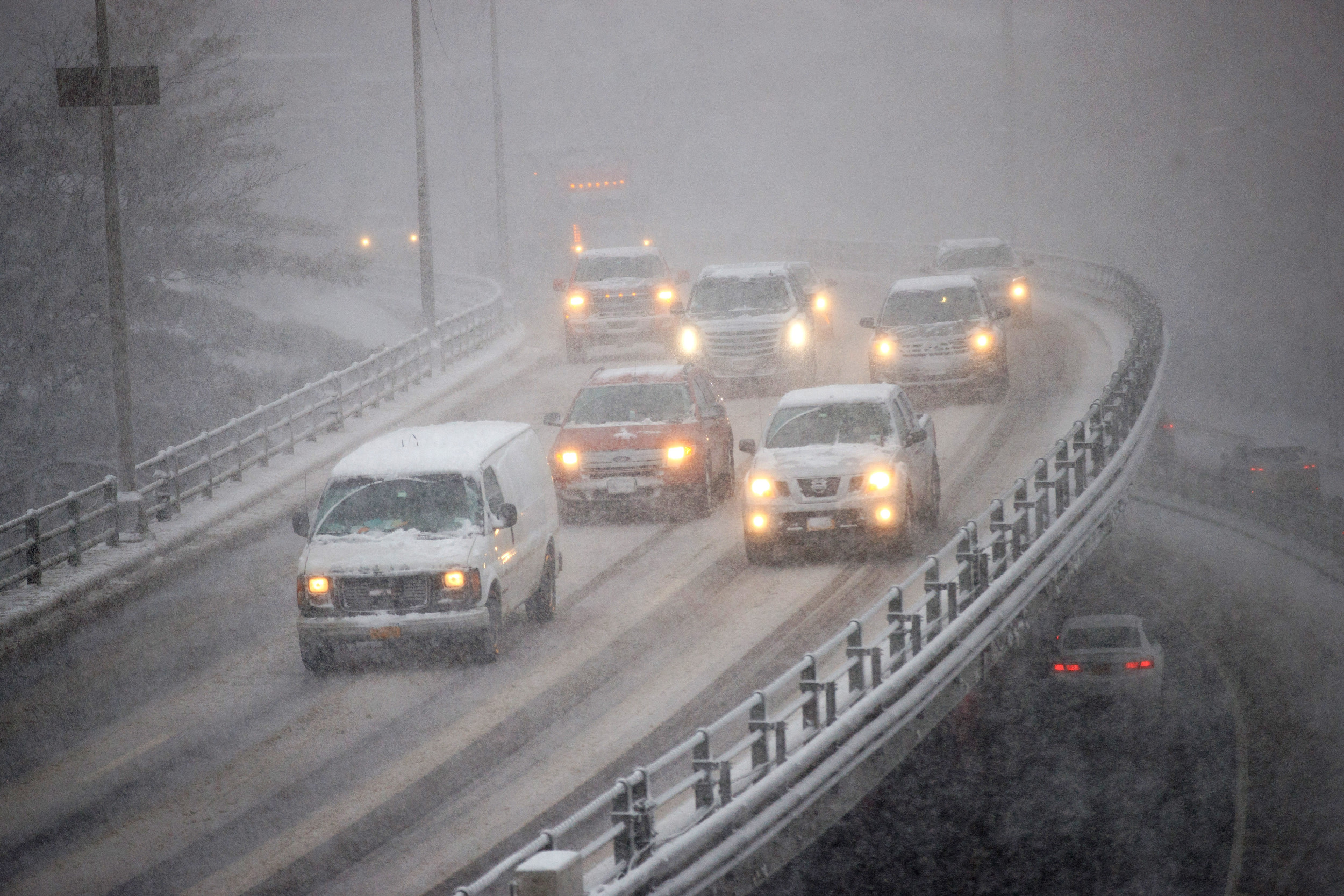 Video Shows Terrifying Driving Conditions As Massive Blizzard Hits U.S