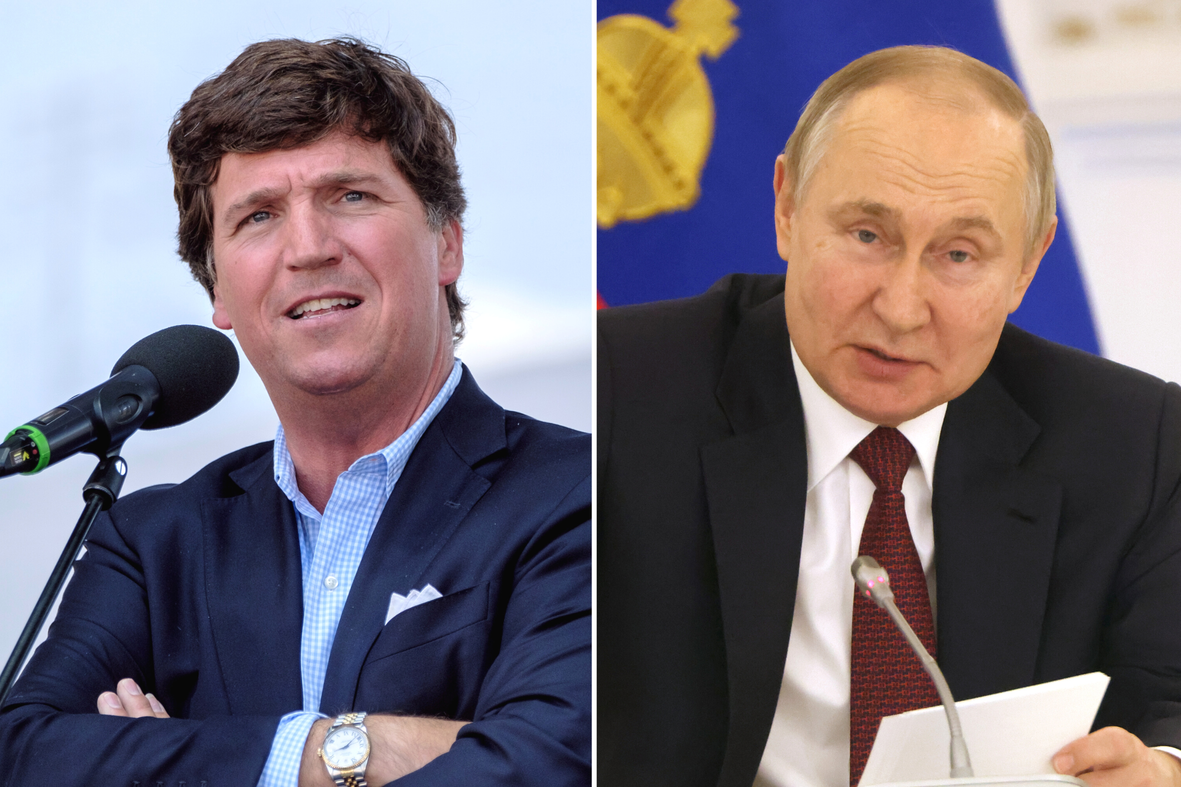 Tucker Carlson Praised on Russian TV After Criticizing Zelensky's Clothes