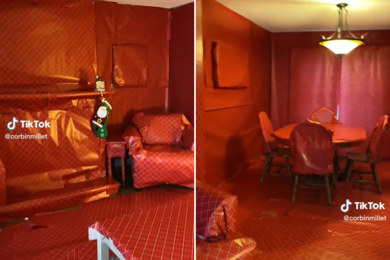 Livingroom and diningroom of Millet Family Home