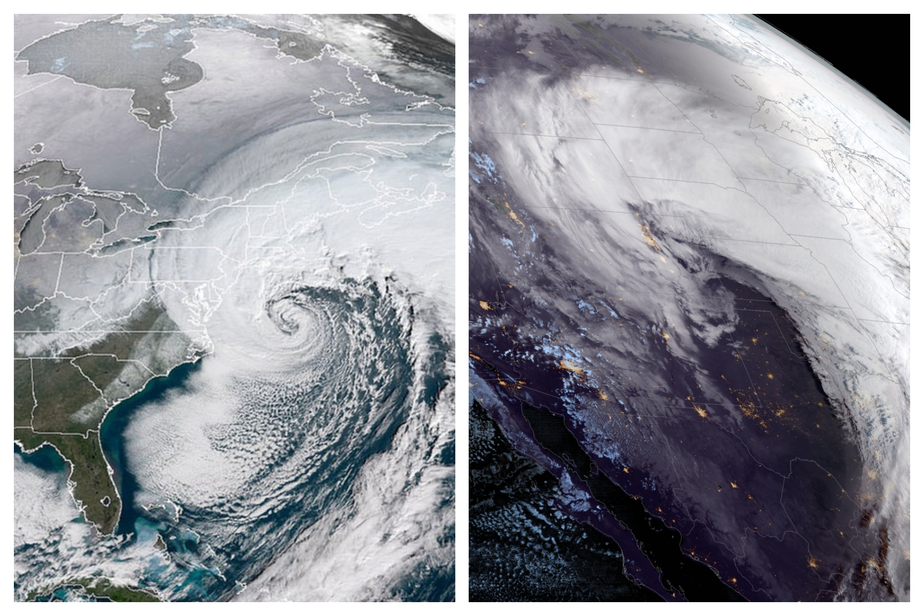 What A Bomb Cyclone Looks Like From Space - Newsweek