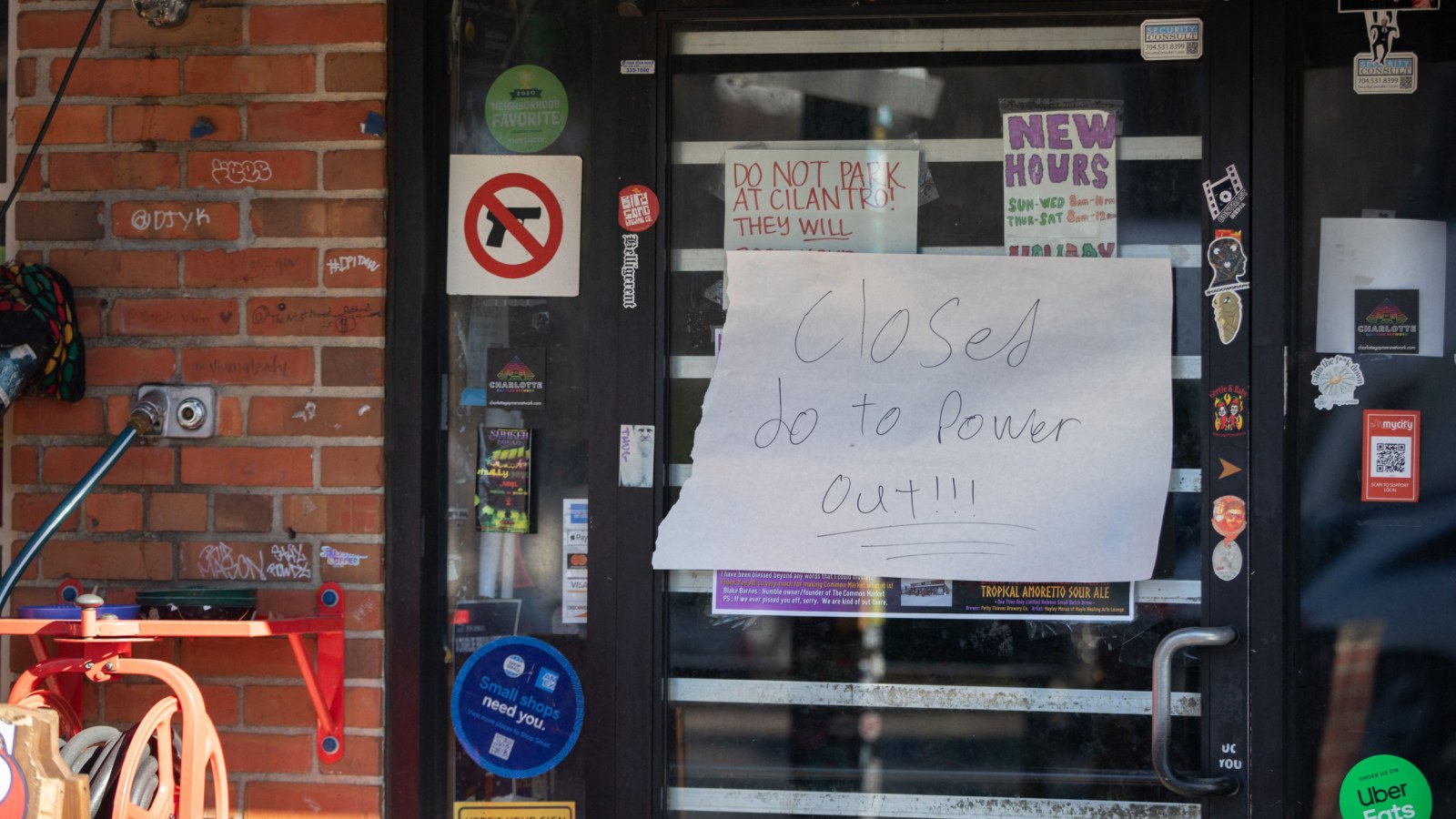 State Power Sign Power Outage Sign
