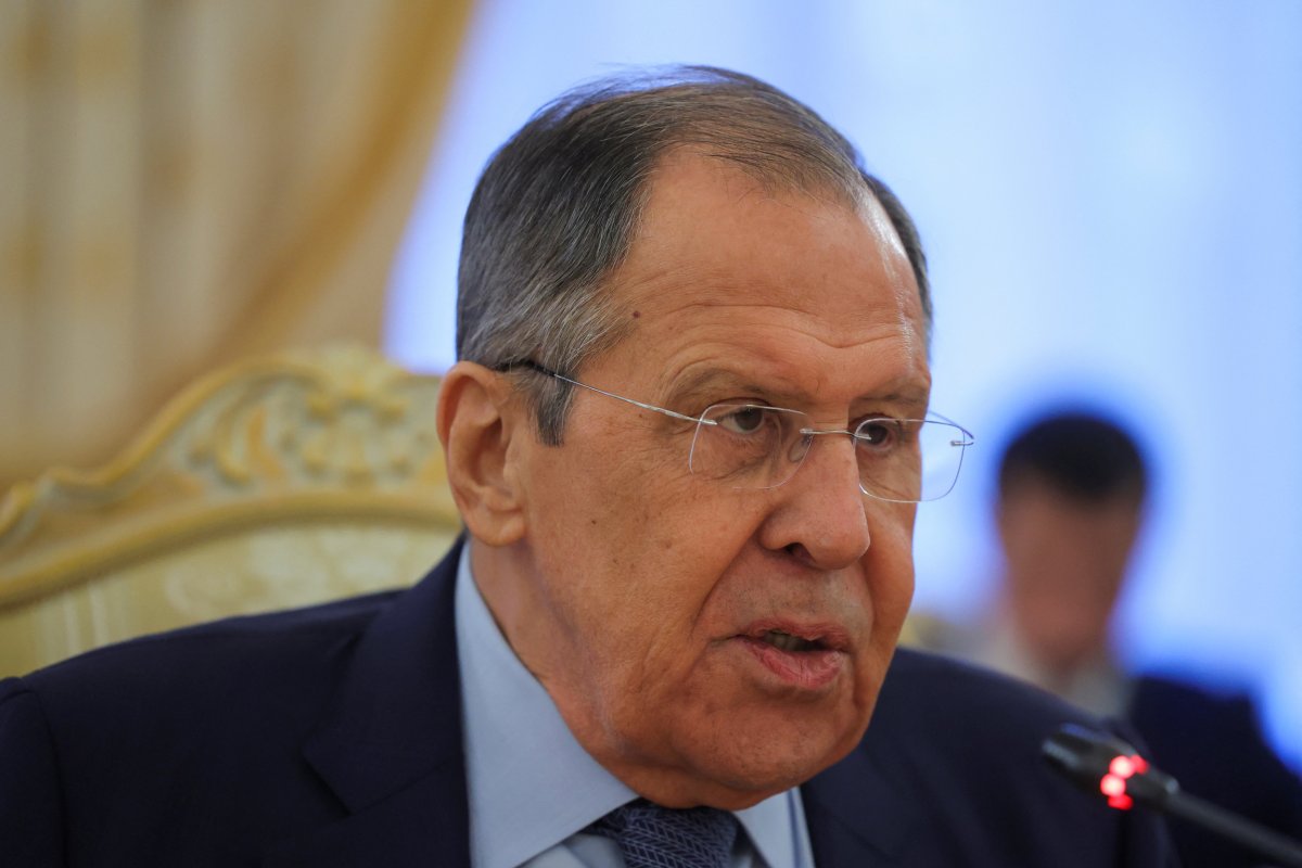 Sergei Lavrov pictured at Moscow meeting December