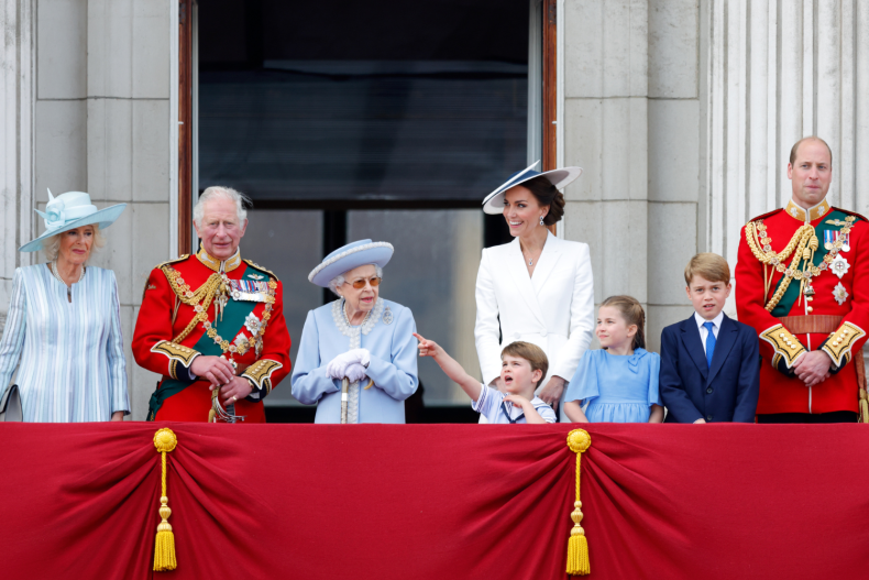 Royal Family Trooping the Color 2022