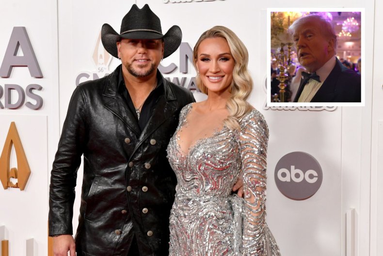 JASON AND BRITTANY ALDEAN AND DONALD TRUMP