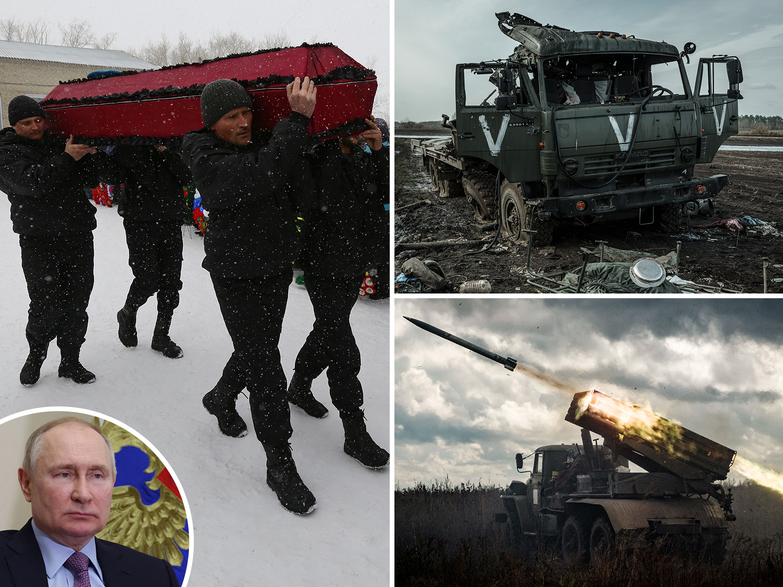 Russia Counts Cost of Bloody Ukraine Winter