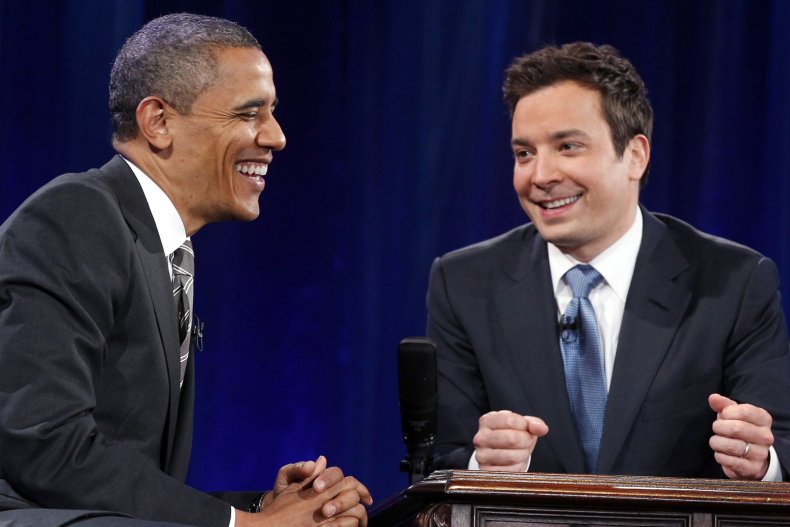 Former President Barack Obama and Jimmy Fallon