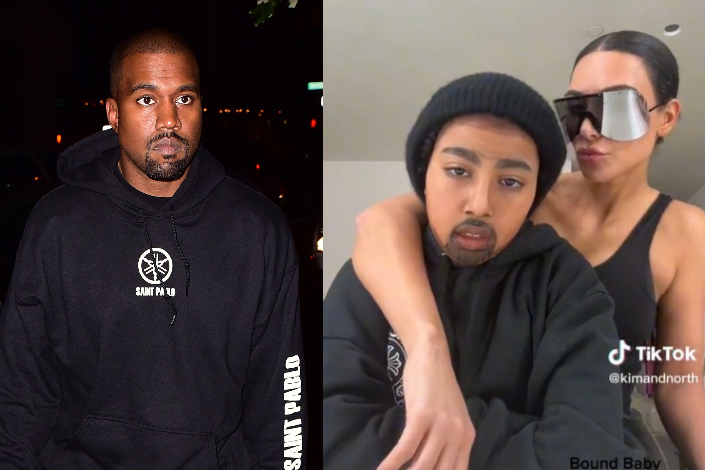 kanye west wearing hood by air