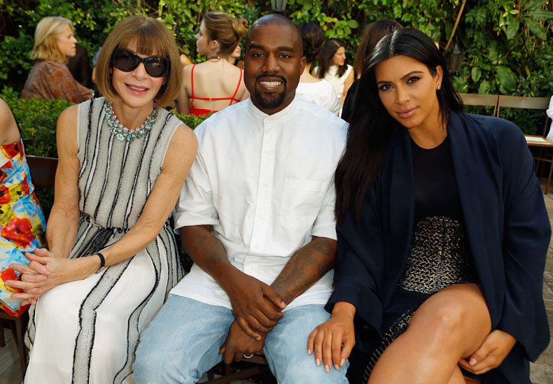 Anna Wintour Kanye Kim Kardashian