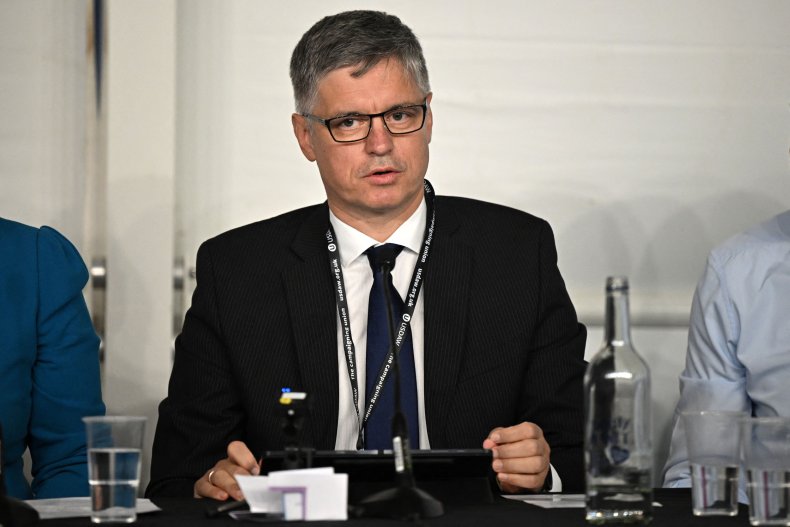 Ambassador of Ukraine Vadim Prystaiko in Liverpool, Great Britain