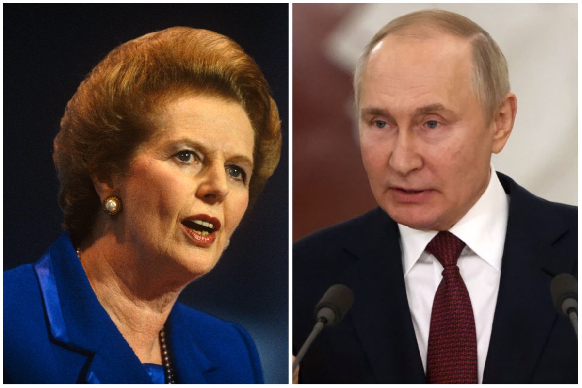 Margaret Thatcher and Vladimir Putin
