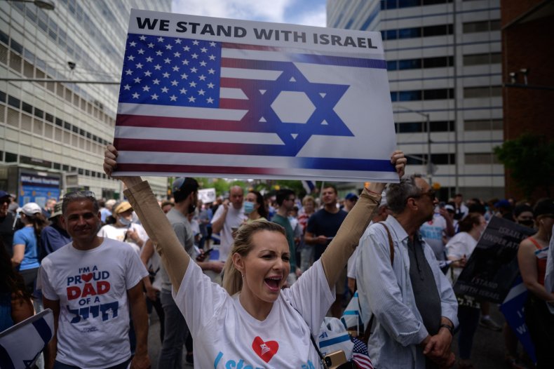 A protest against anti-Semitism