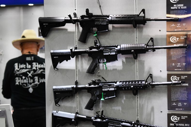 Assault weapons at a NRA meeting