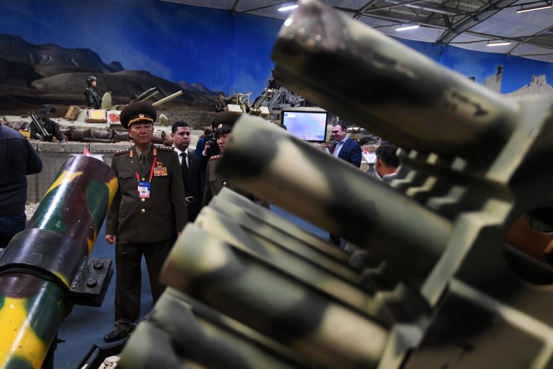 North, Korea, Defense, Minister, view, weapons, Russia