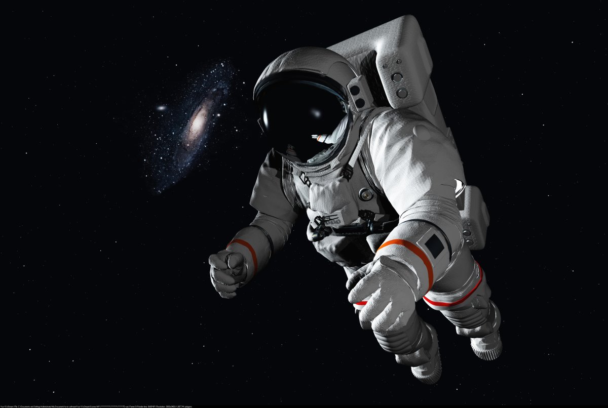 astronaut in space galaxy