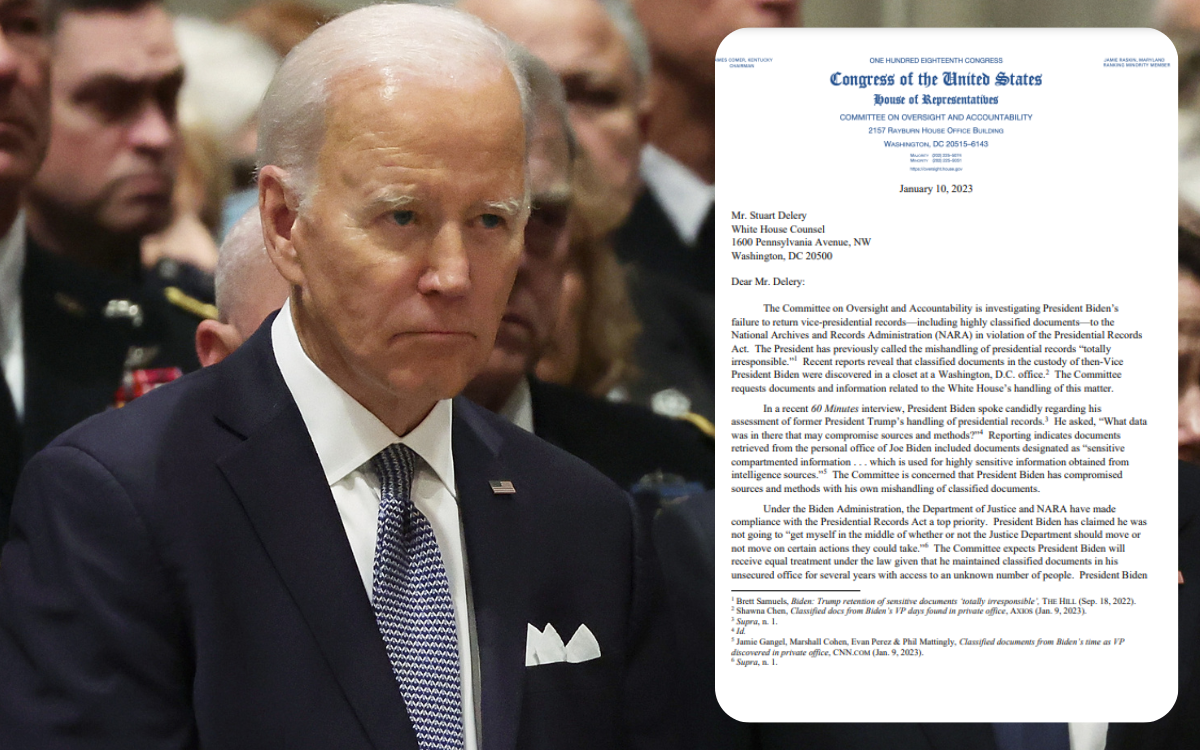 The Burning Question About Joe Biden's Classified Documents Left