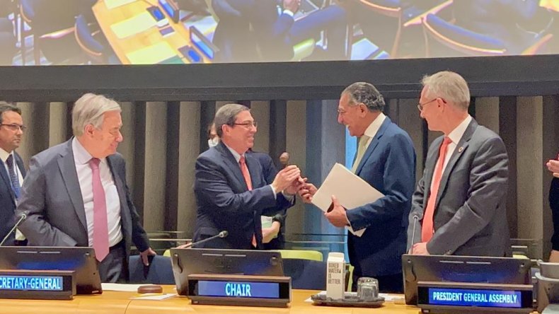 Cuba, FM, and Pakistan, Ambassadors, UN, G77