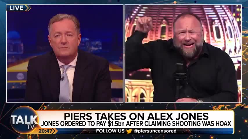 Alex Jones Accuses Piers Morgan Of Mind Control In Contentious Interview