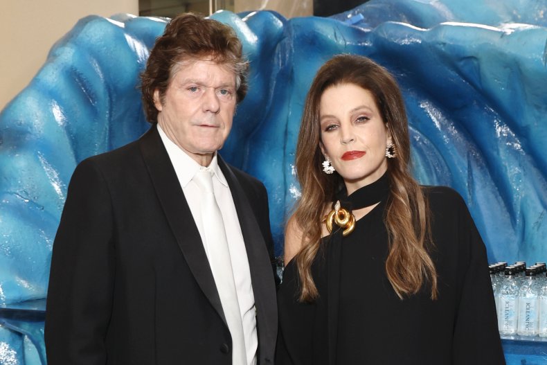 Lisa Marie Presley at the Golden Globes