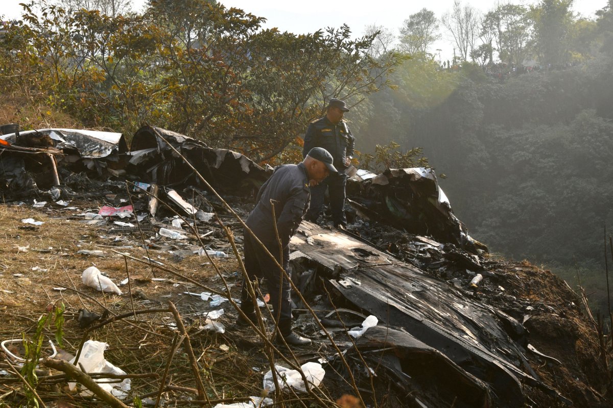 nepal plane crash wreckage