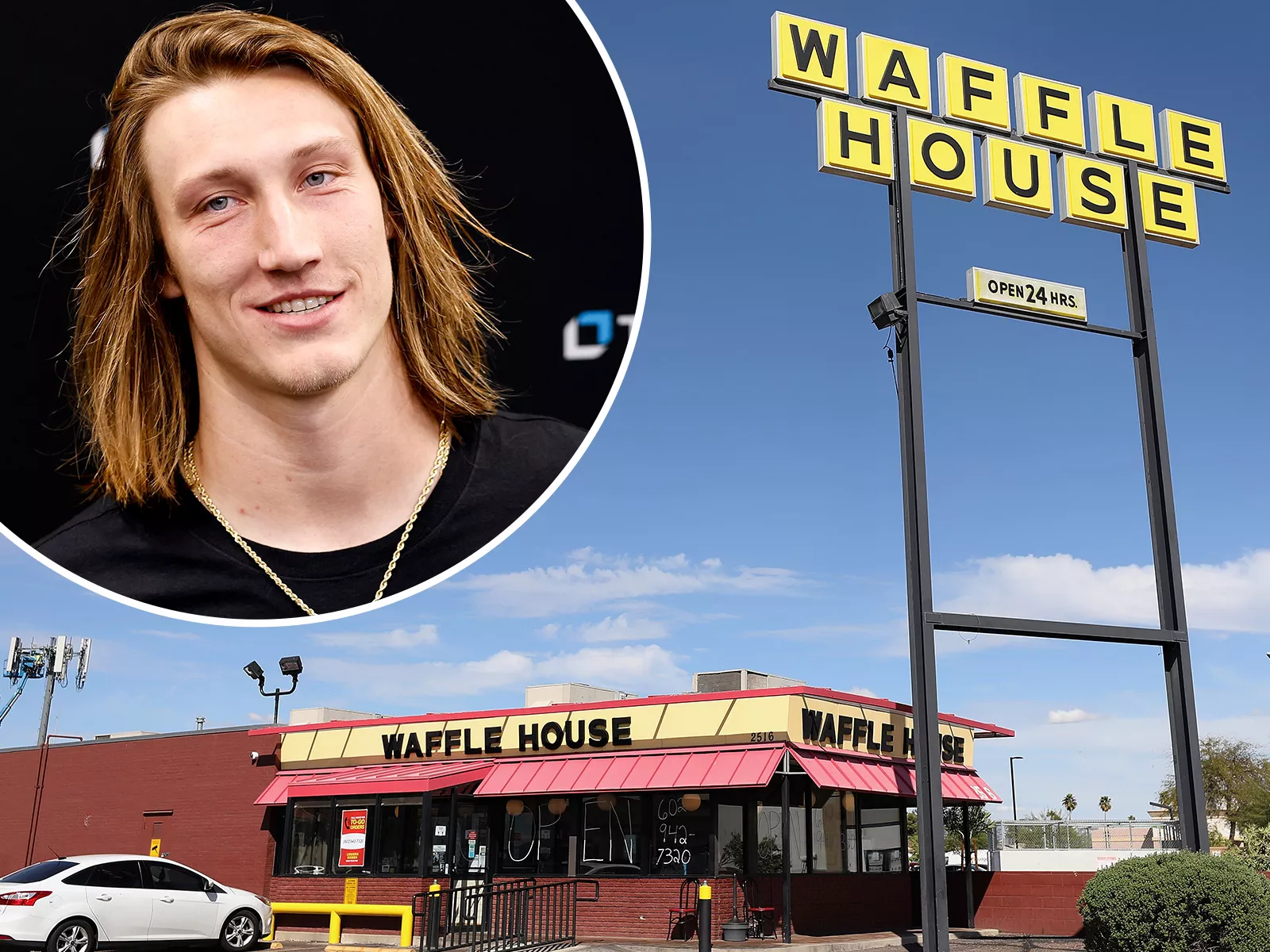 Trevor Lawrence Celebrates Jaguars' Epic Playoff Win At Jacksonville Waffle  House