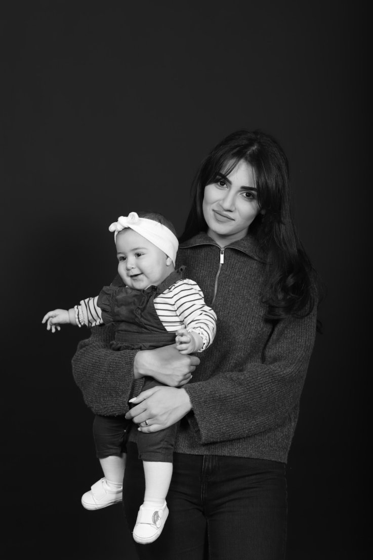 Marta Kostanyan holds her 5-month-old daughter