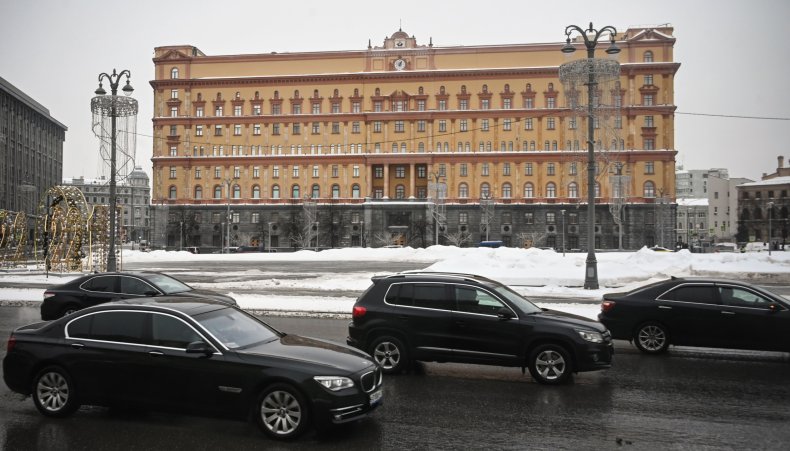 FSB Headquarters at Lubyanka Square Moscow Russia