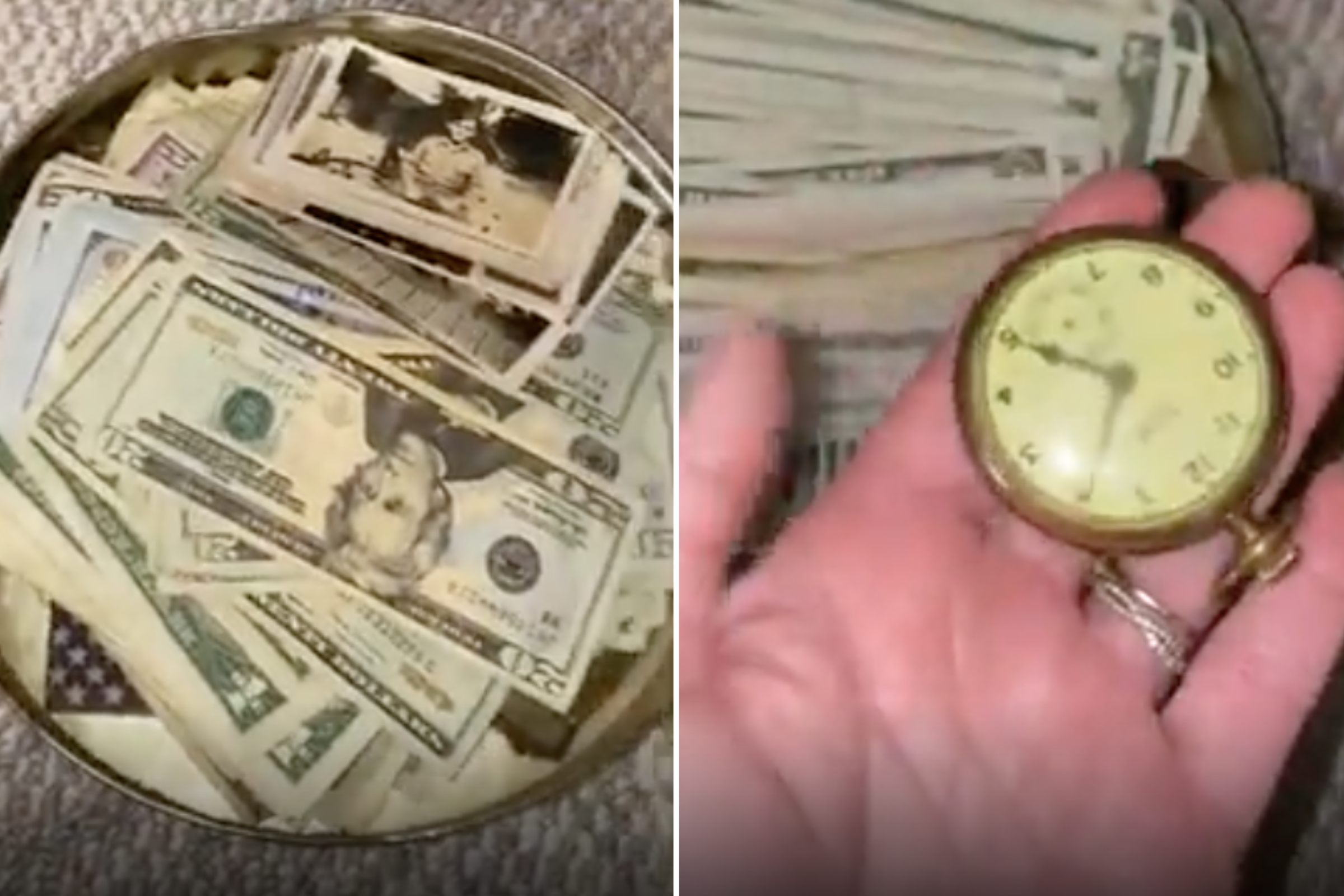 Woman Finds $4K Behind Fireplace Her Grandpa Hid for Her Before He Died