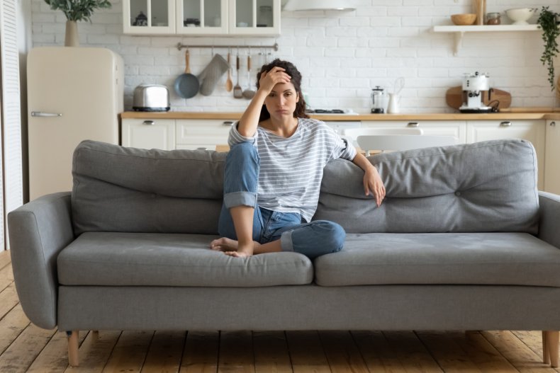 Stressed woman