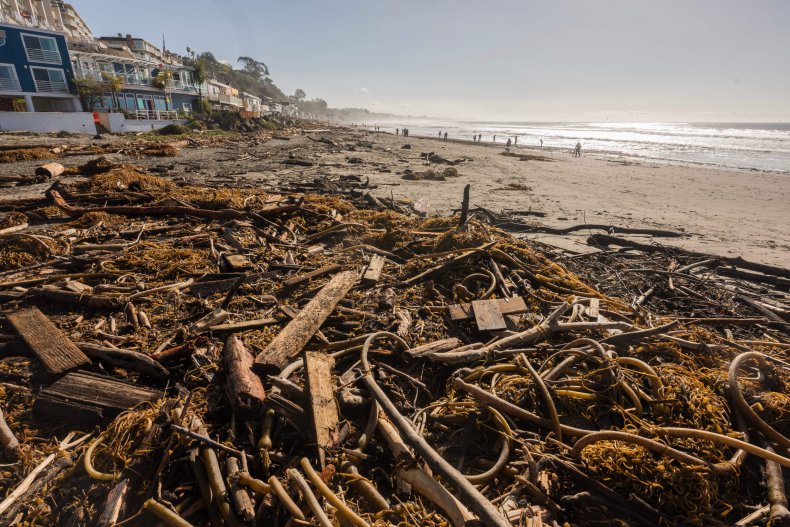 Biden visits California after winter storms