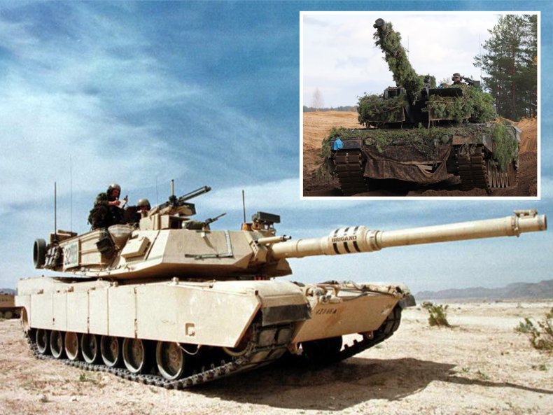 Comp Image of Abrams and Leopard Tanks